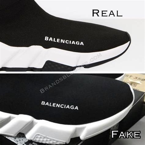 real vs fake balenciaga sock shoes|balenciaga scammer shoes.